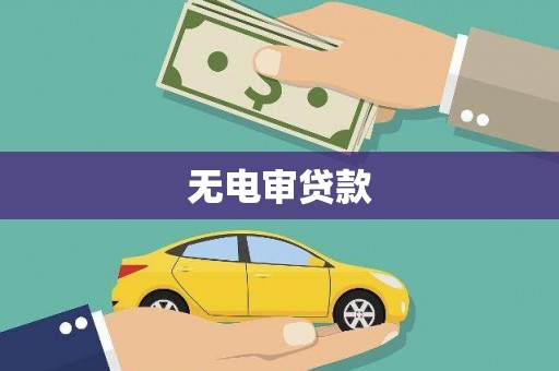 胶州无电审贷款