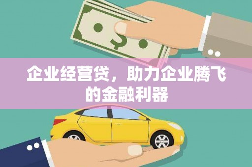 咸丰企业经营贷，助力企业腾飞的金融利器