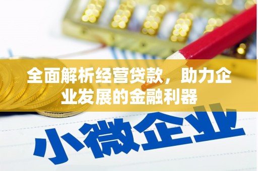 广安全面解析经营贷款，助力企业发展的金融利器