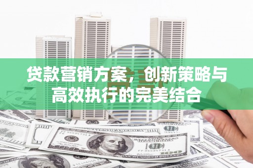 驻马店贷款营销方案，创新策略与高效执行的完美结合