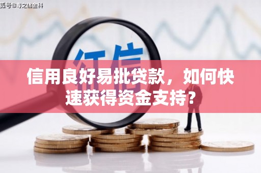 芎林信用良好易批贷款，如何快速获得资金支持？
