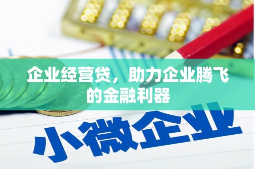 东方企业经营贷，助力企业腾飞的金融利器