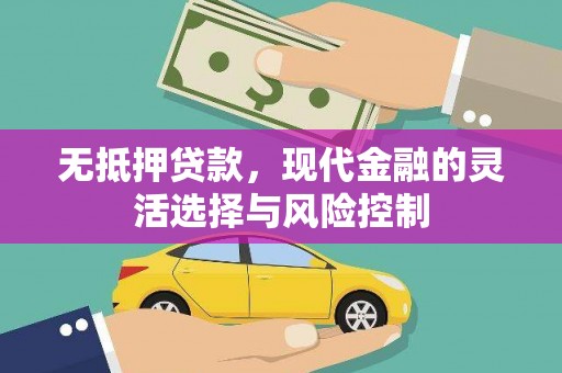 嘉祥无抵押贷款，现代金融的灵活选择与风险控制