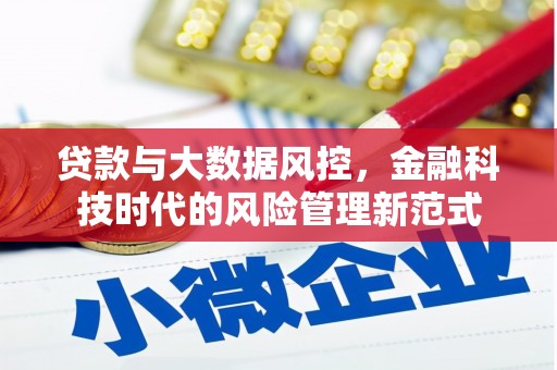 七星贷款与大数据风控，金融科技时代的风险管理新范式