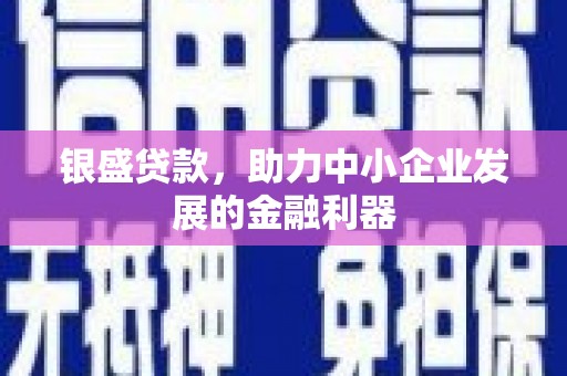 富县银盛贷款，助力中小企业发展的金融利器