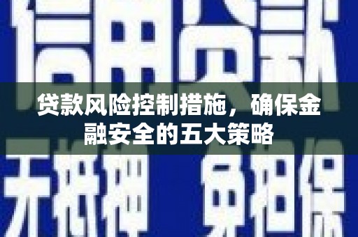 德庆贷款风险控制措施，确保金融安全的五大策略