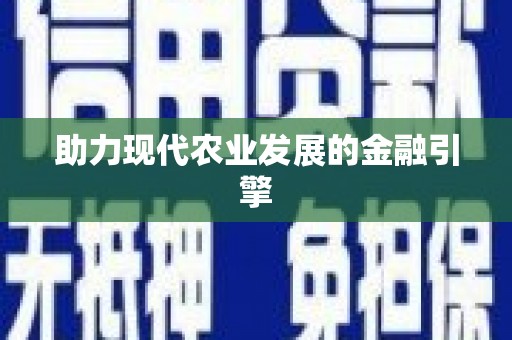 保亭助力现代农业发展的金融引擎